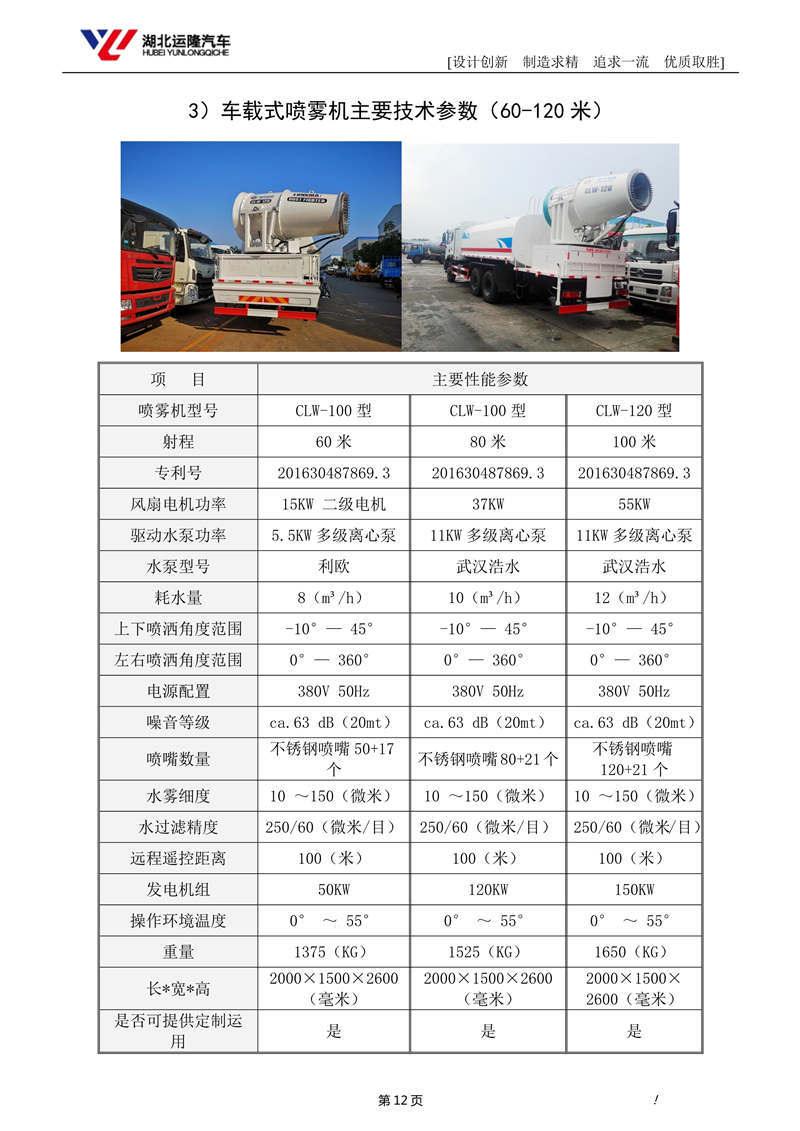 16噸東風(fēng)T5多功能抑塵車資料（圓罐、60-120米霧炮）(圖6)